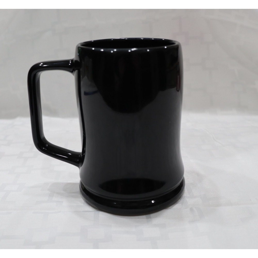 2002 Harley Davidson Black Tankard Chrome Trim Raised Lettering and Logo - Picture 4 of 10